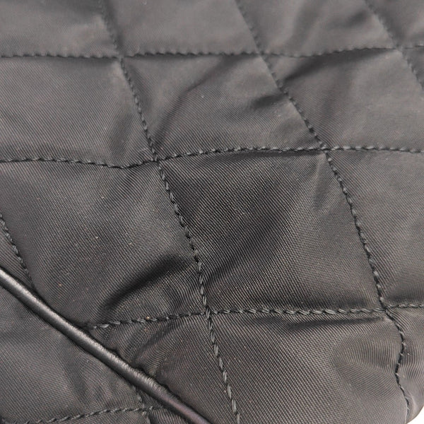 Gaufre Quilted Nylon Black