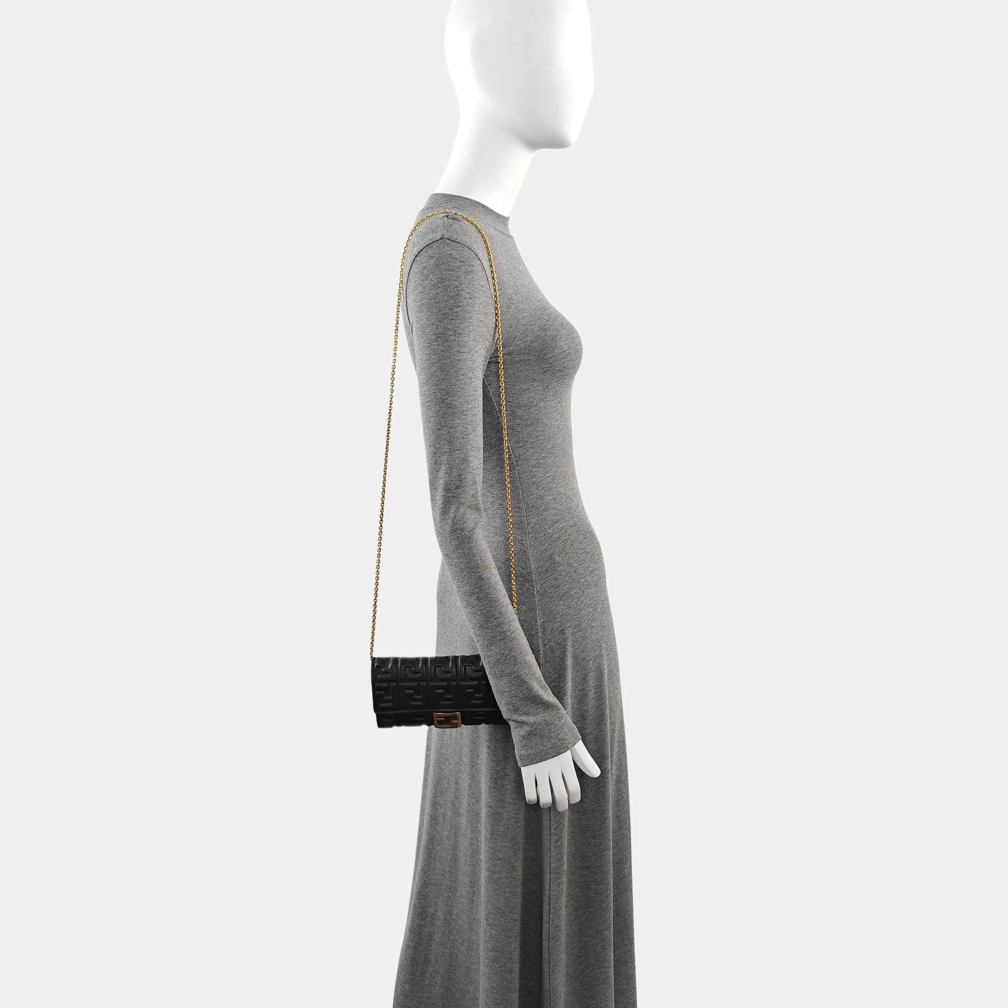 Lambskin Shoulder Bag Black