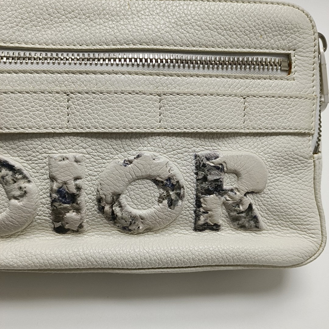 Dior And Daniel Arsham Calfskin White