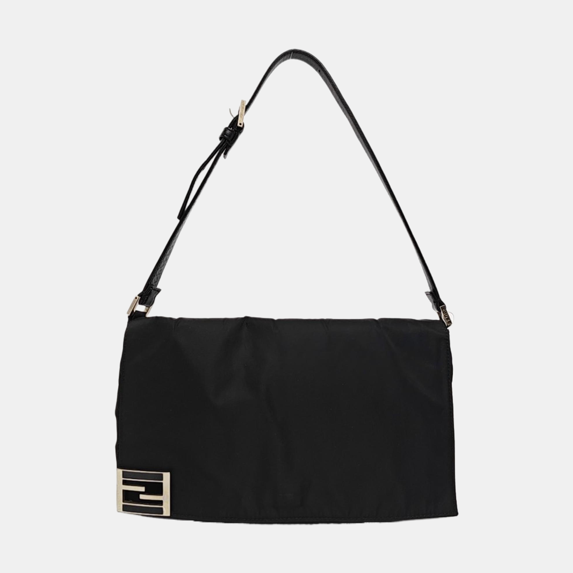 Nylon Top Handle Bag Black