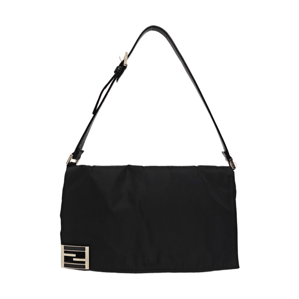 Nylon Top Handle Bag Black