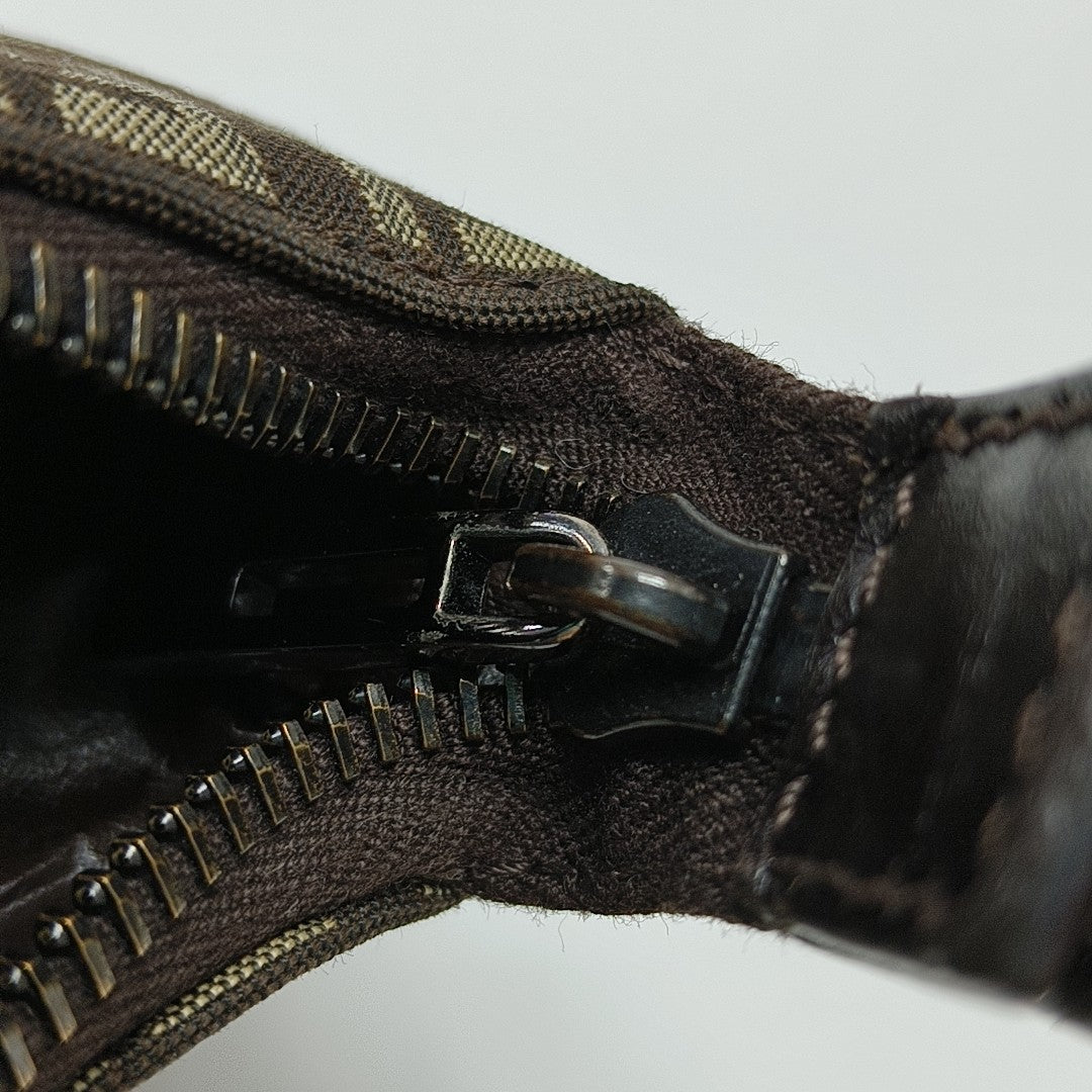 Canvas Top Handle Bag Brown