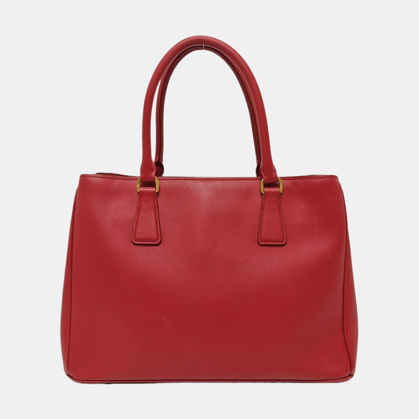 Galleria Extra Large Saffiano Calfskin Red