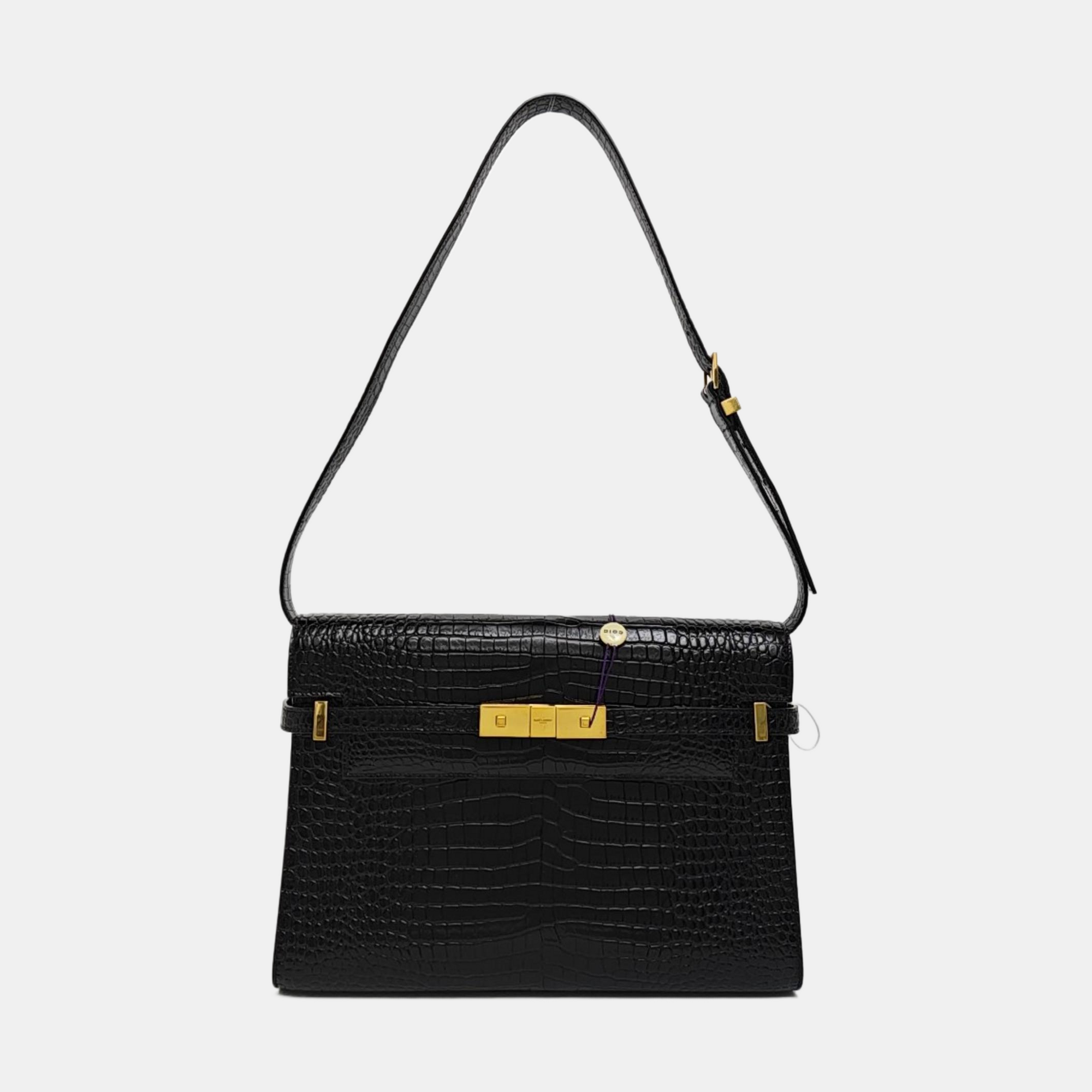 MANHATTAN Medium Calfskin Black
