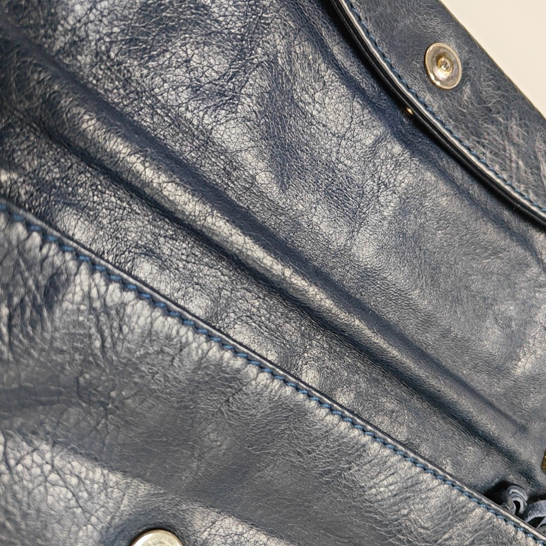 Classic City Small Lambskin Blue