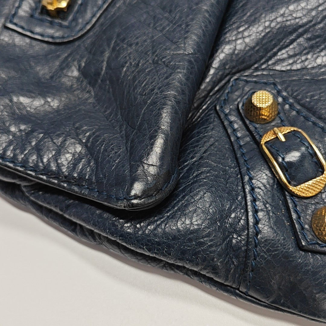 Classic City Small Lambskin Blue