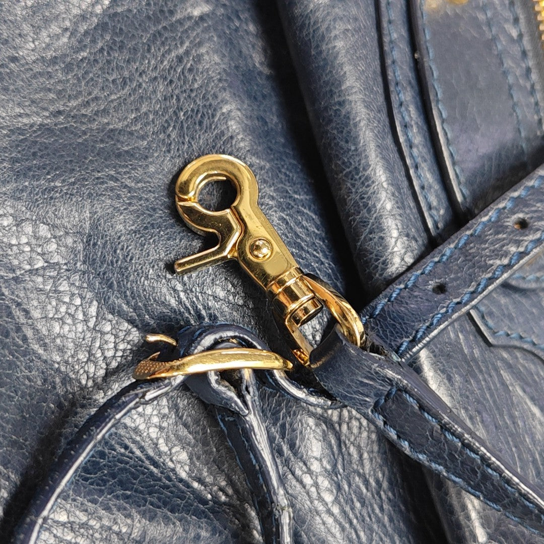 Classic City Small Lambskin Blue