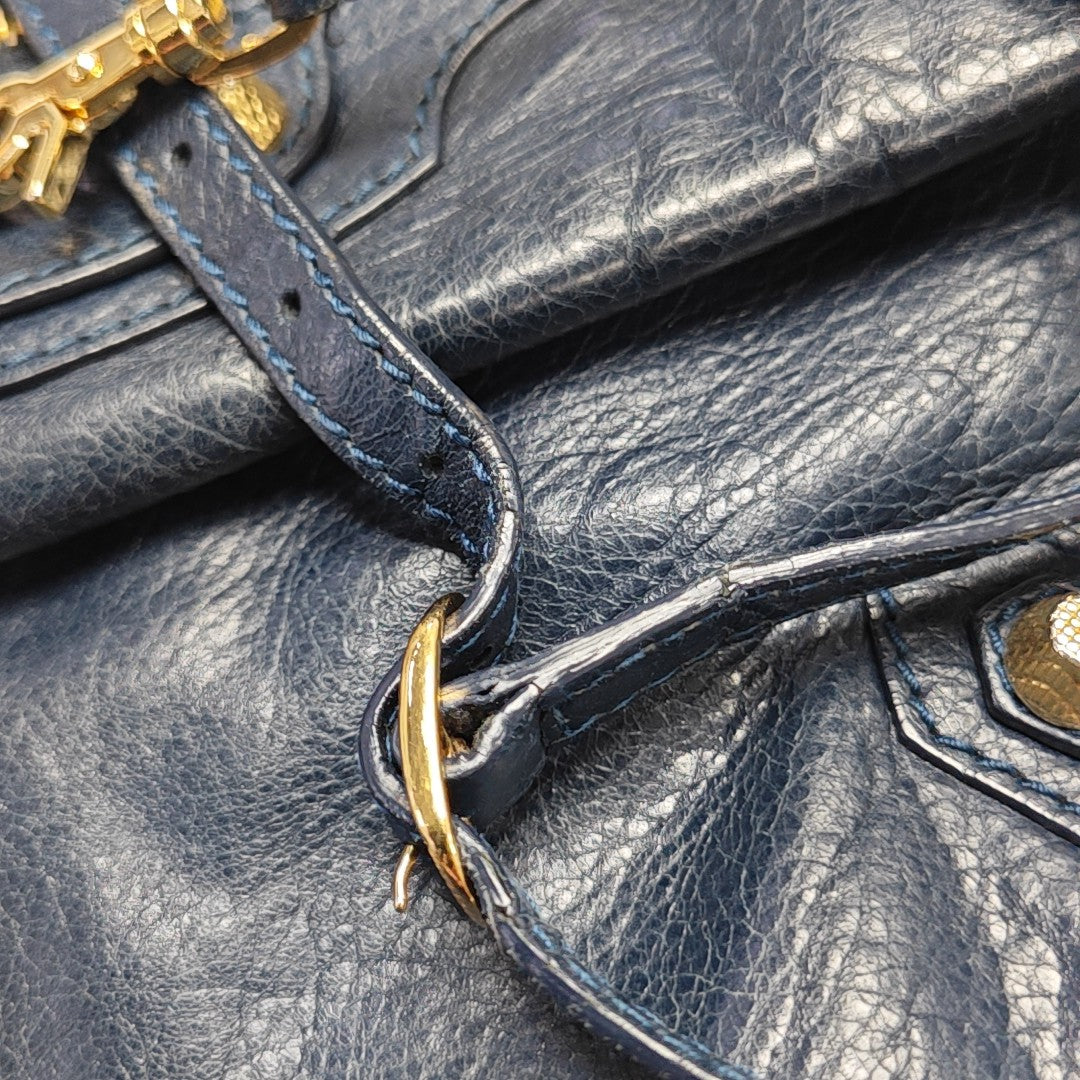 Classic City Small Lambskin Blue