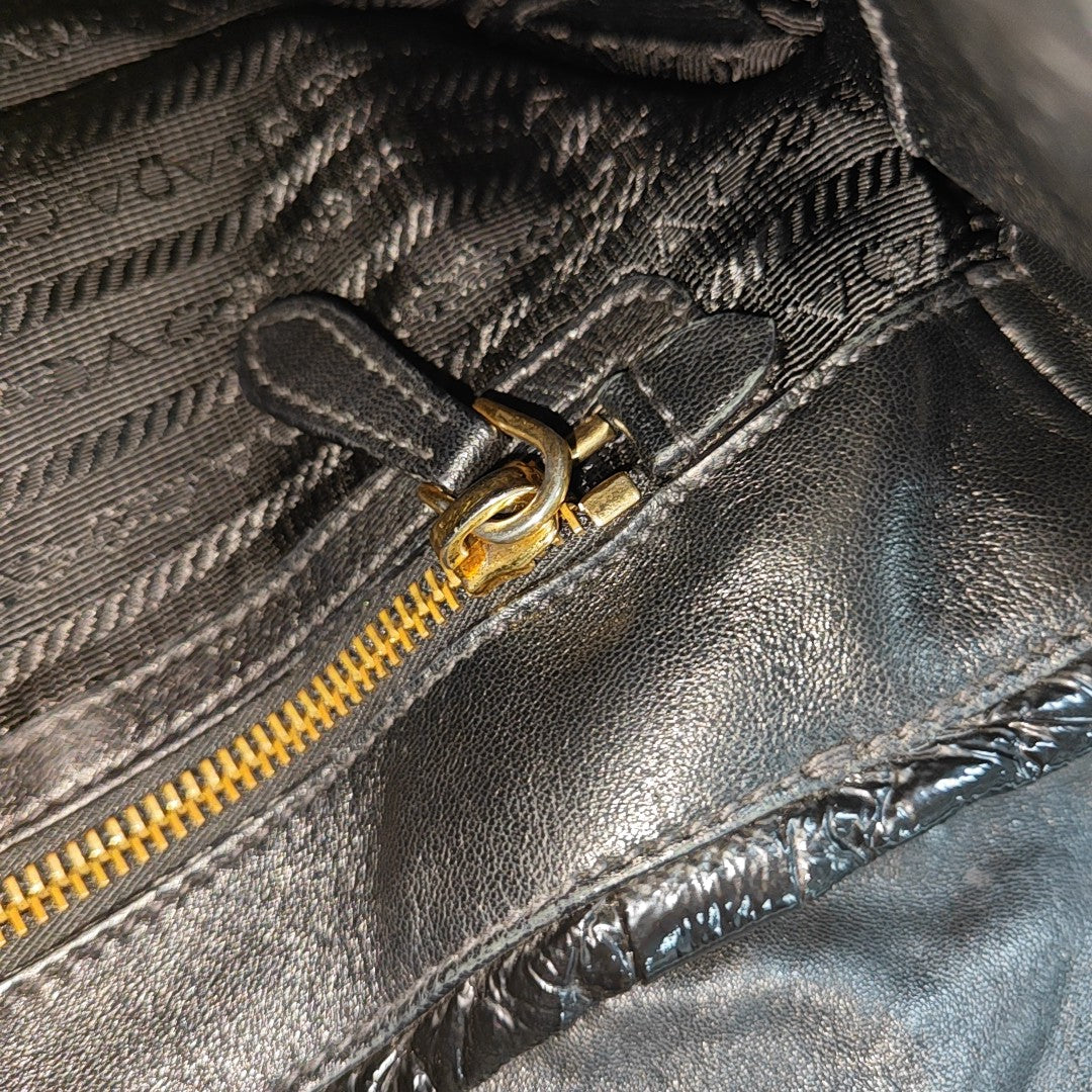 Gaufre Quilted Lambskin Black