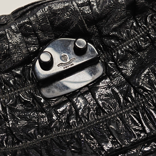 Gaufre Quilted Lambskin Black