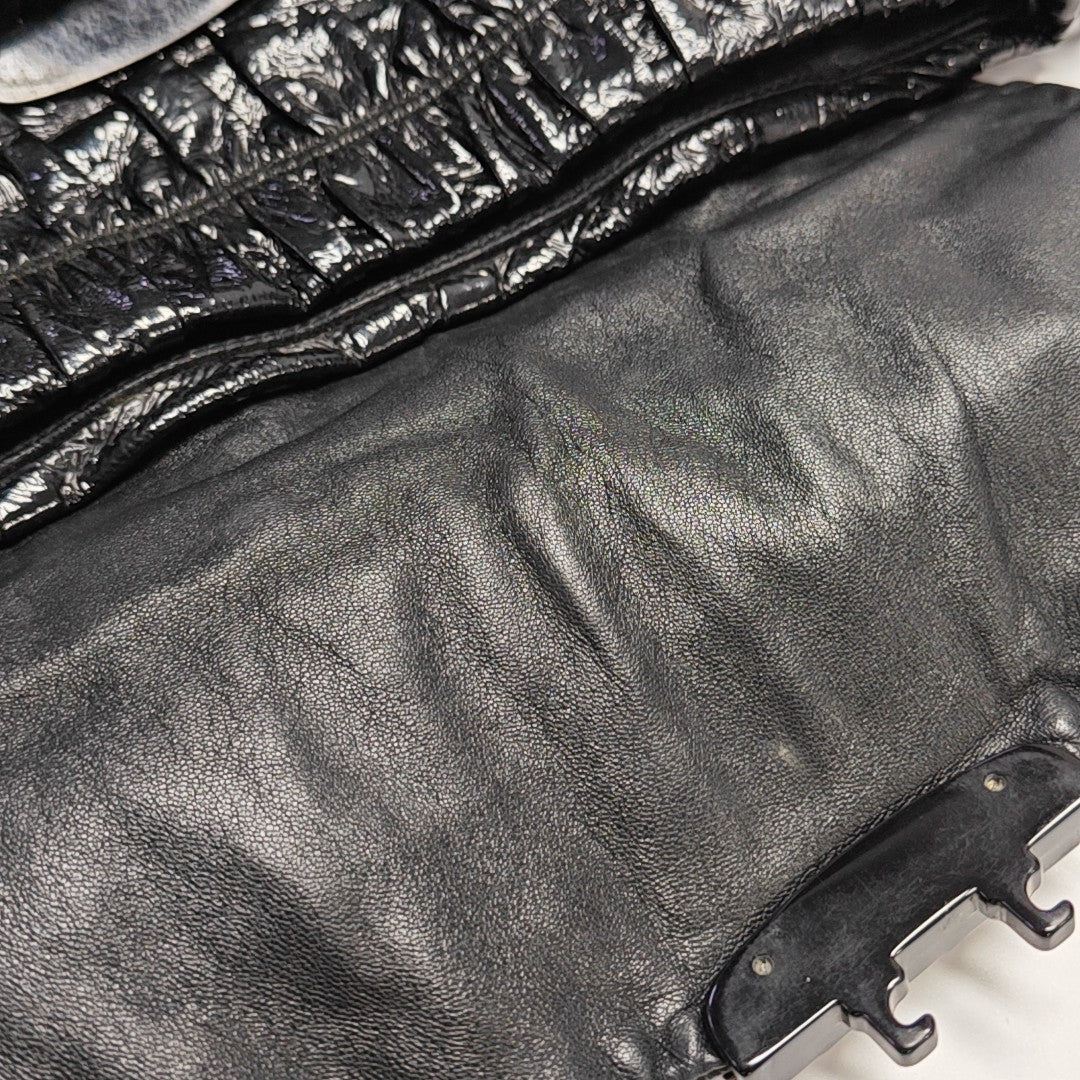 Gaufre Quilted Lambskin Black