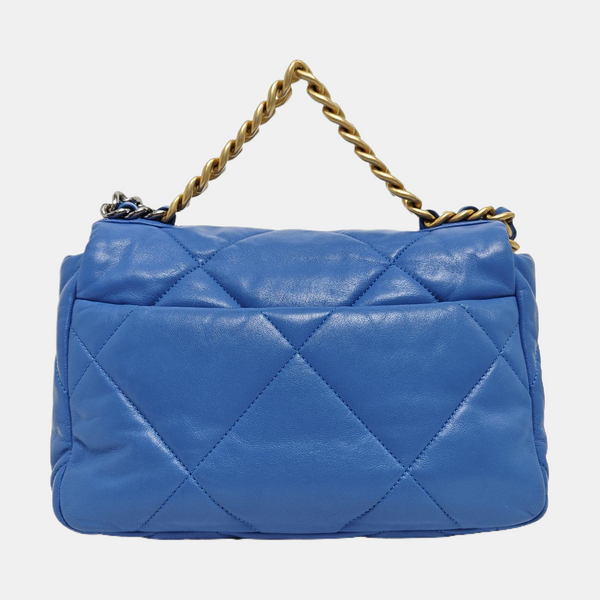CHANEL 19 Small Quilted Lambskin Blue