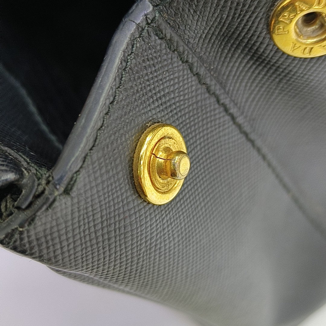 Galleria Super Mini Saffiano Calfskin Black