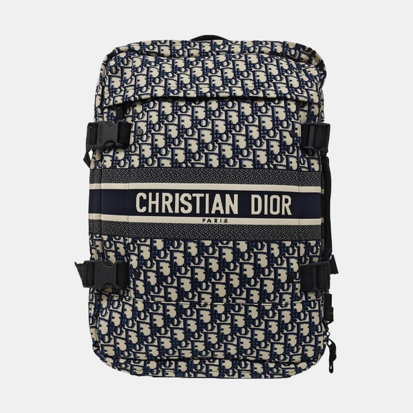 Diortravel Mini Oblique Fabric Blue