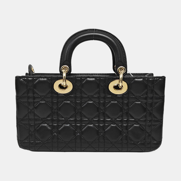 Lady D-Joy Medium Cannage Lambskin Black