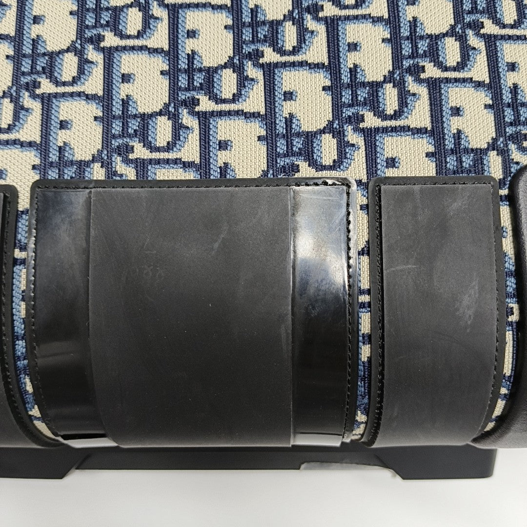 Diortravel Mini Oblique Fabric Blue