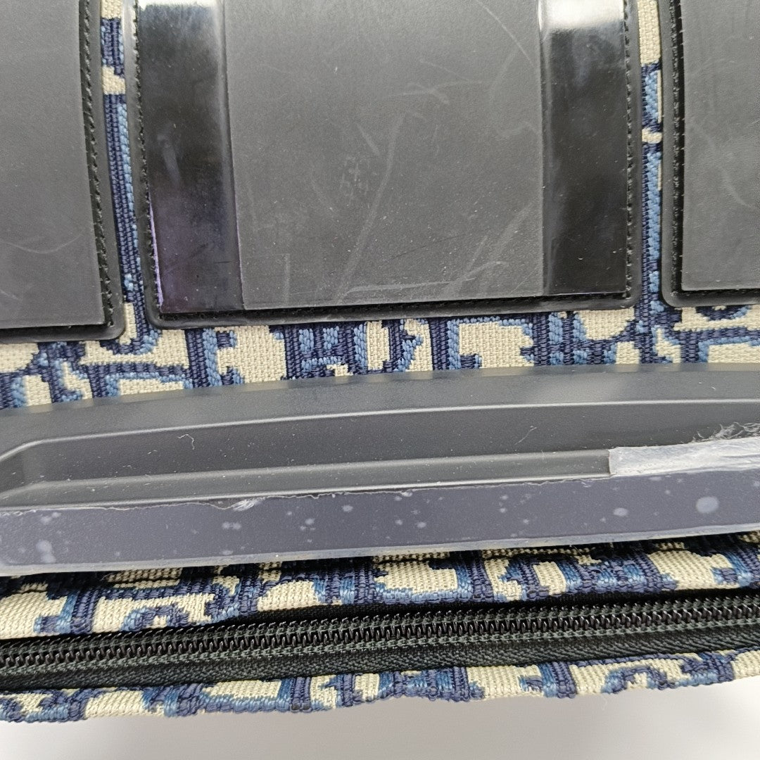 Diortravel Mini Oblique Fabric Blue