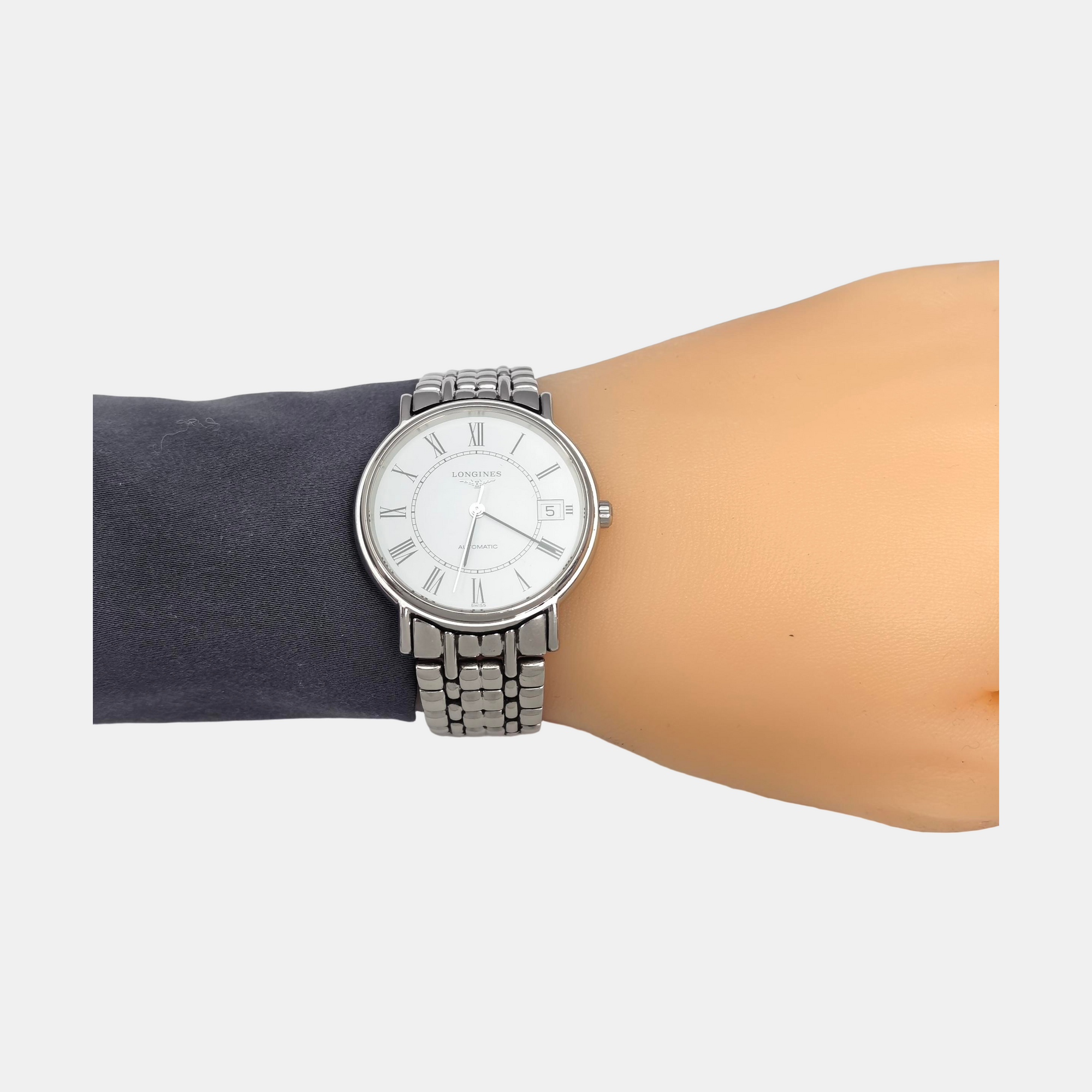 Elegant Collection 34.5mm White Automatic Watch