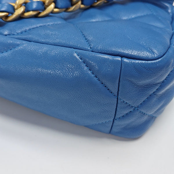 CHANEL 19 Small Quilted Lambskin Blue