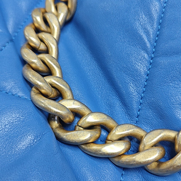 CHANEL 19 Small Quilted Lambskin Blue