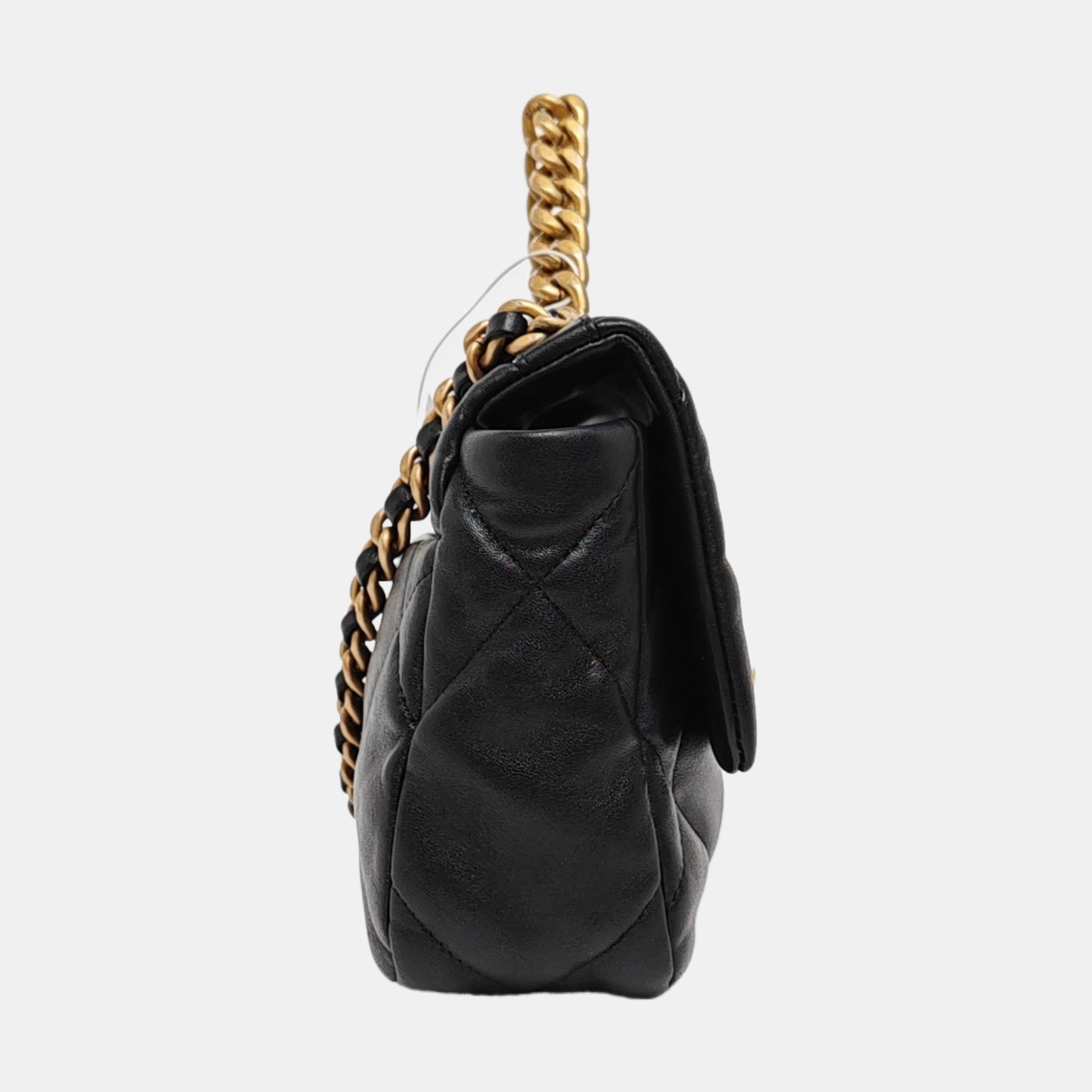 CHANEL 19 Small Quilted Lambskin Black
