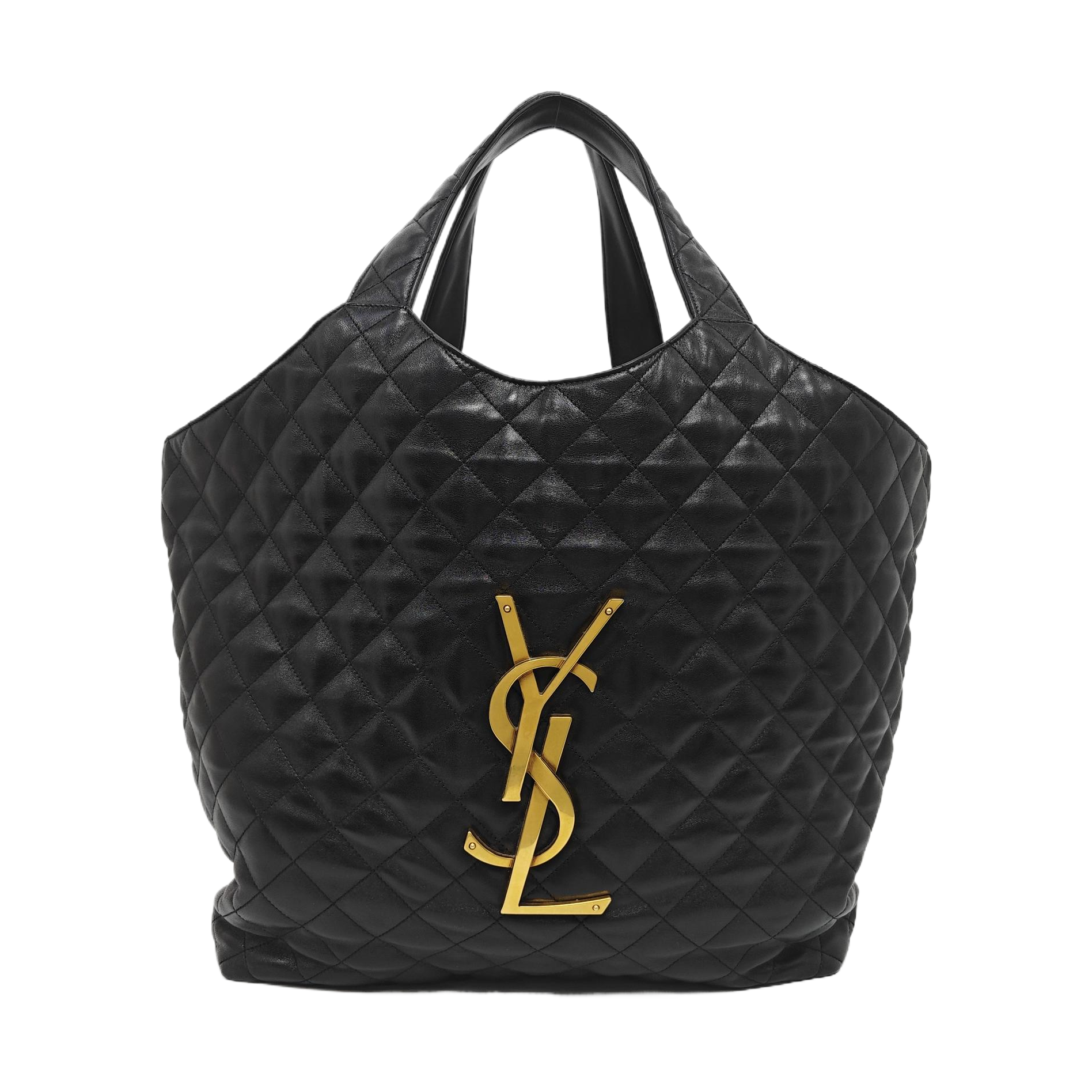 ICARE Extra Large Quilted Lambskin Black