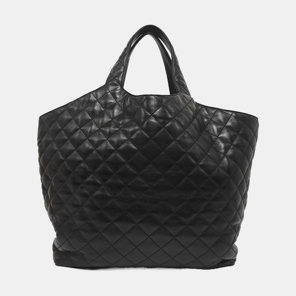 ICARE Extra Large Quilted Lambskin Black