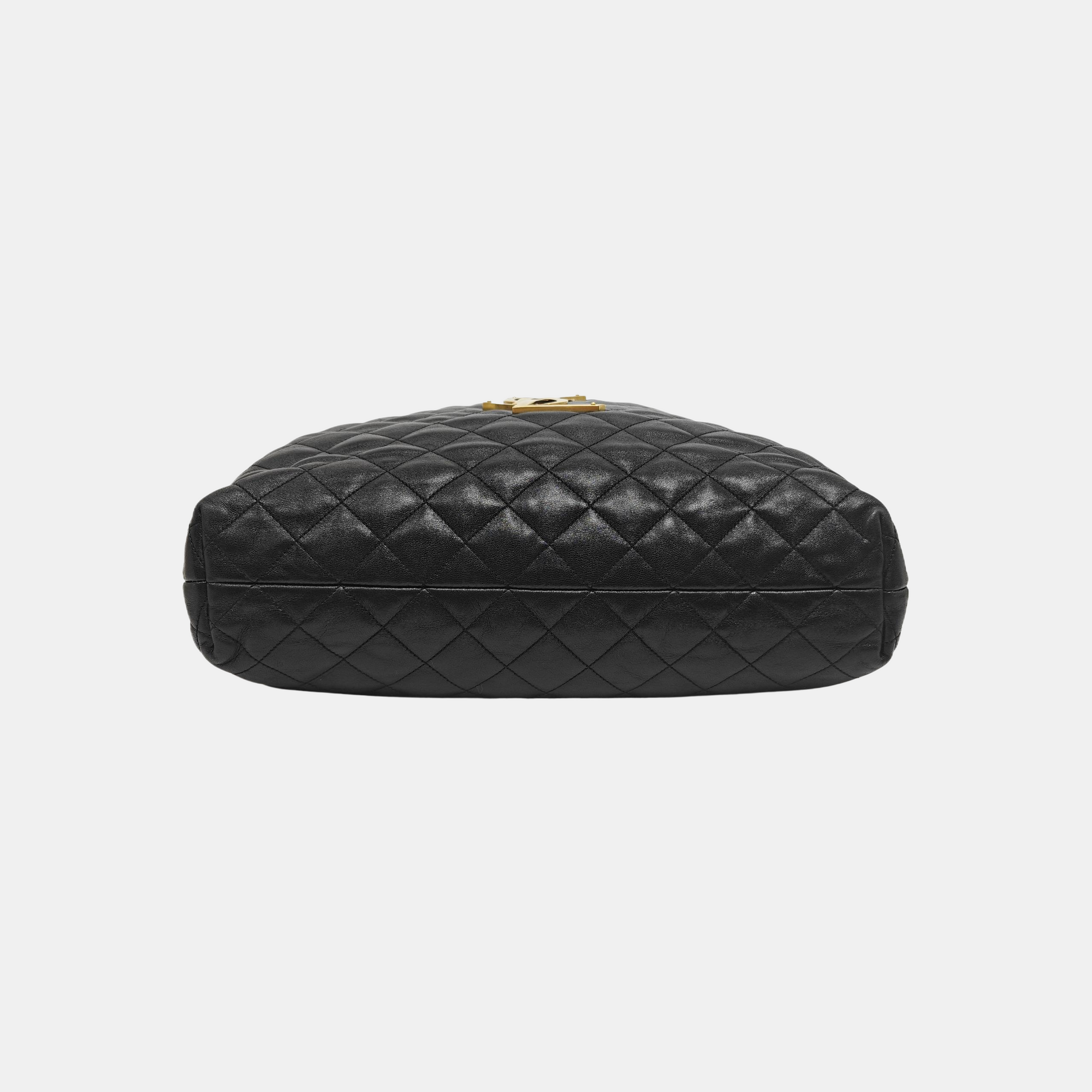 ICARE Extra Large Quilted Lambskin Black