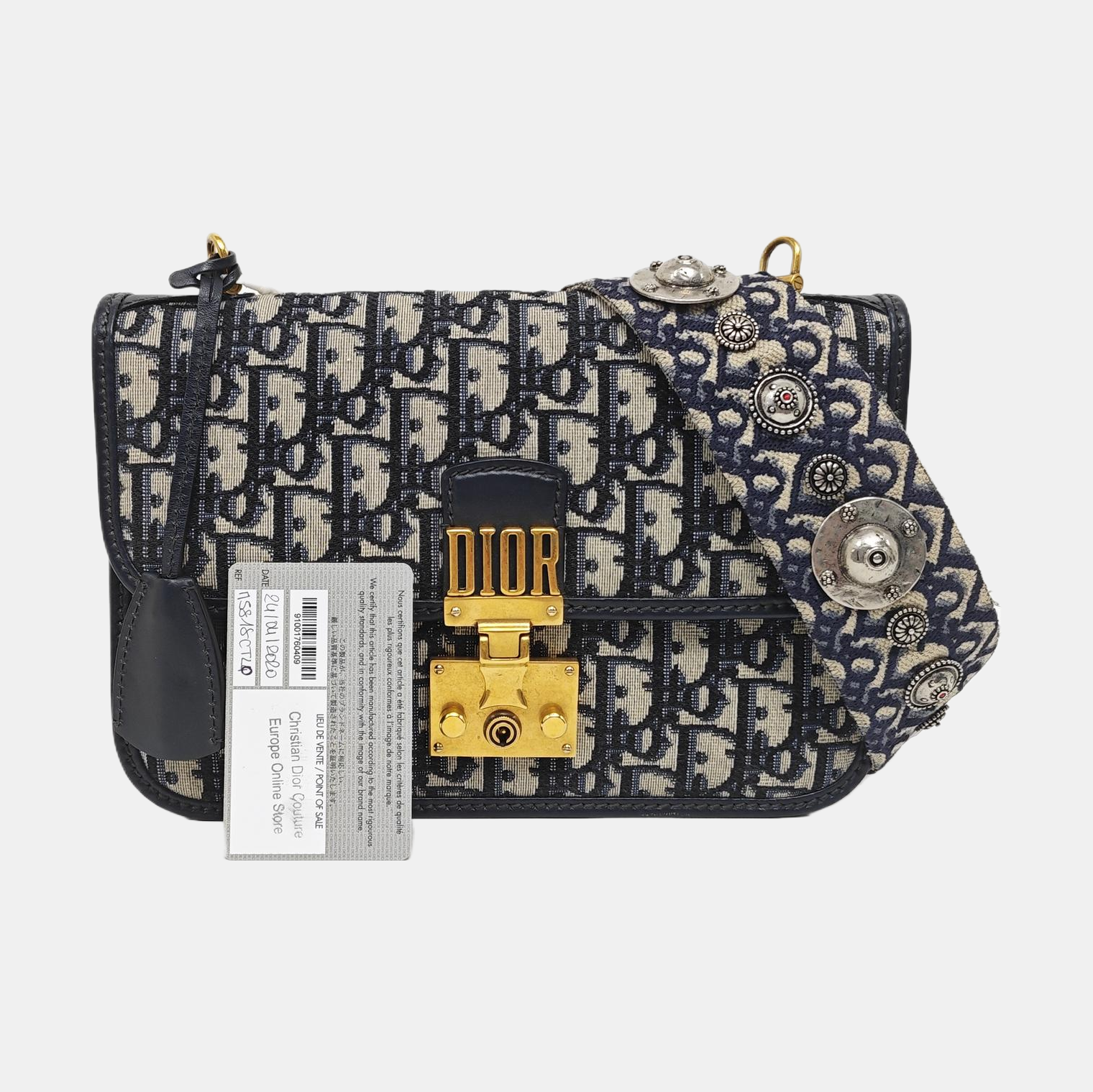 Dioraddict Oblique Canvas Blue