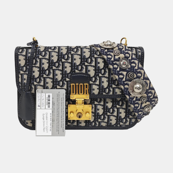 Dioraddict Oblique Canvas Blue
