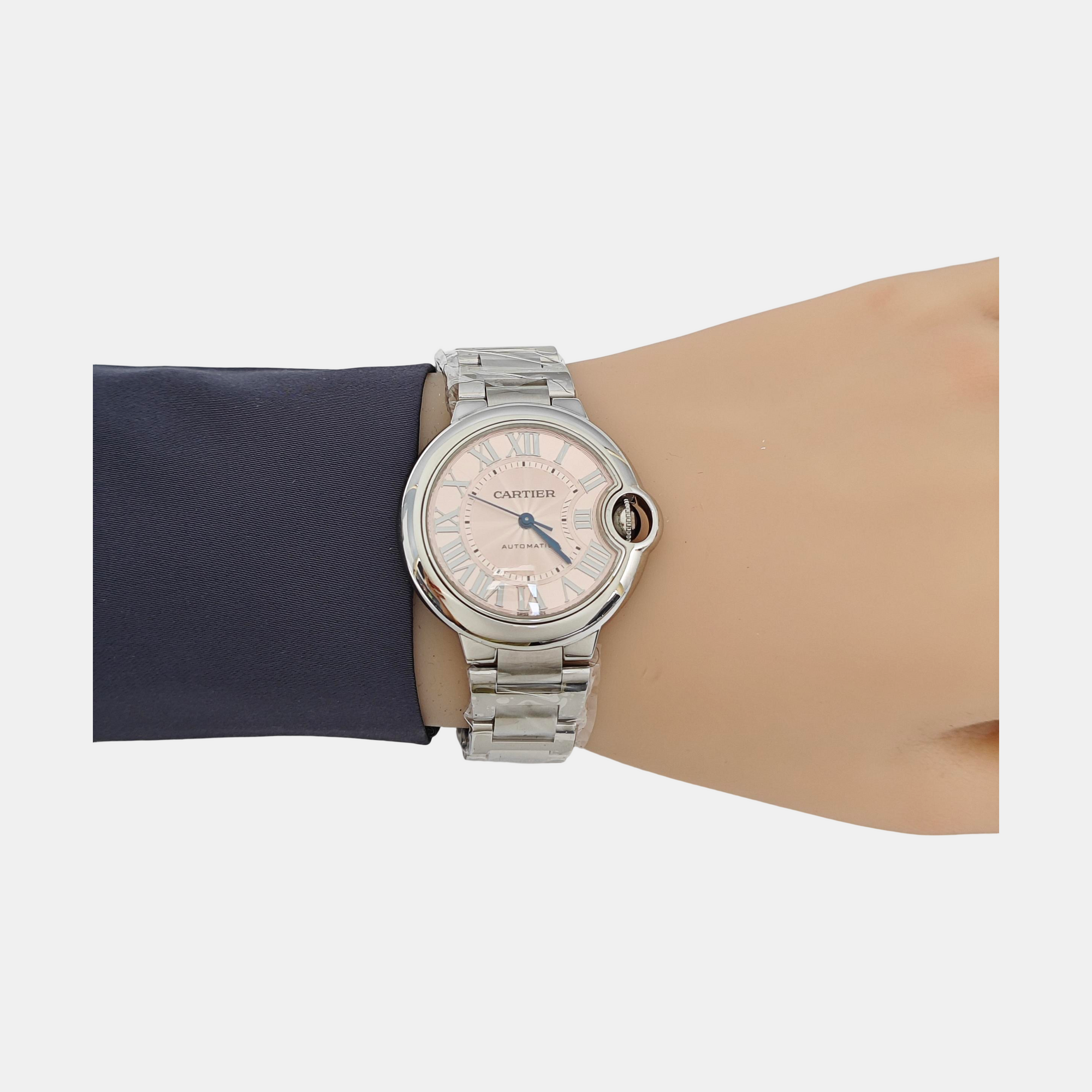 Ballon Bleu de Cartier 33mm Pink Automatic Watch