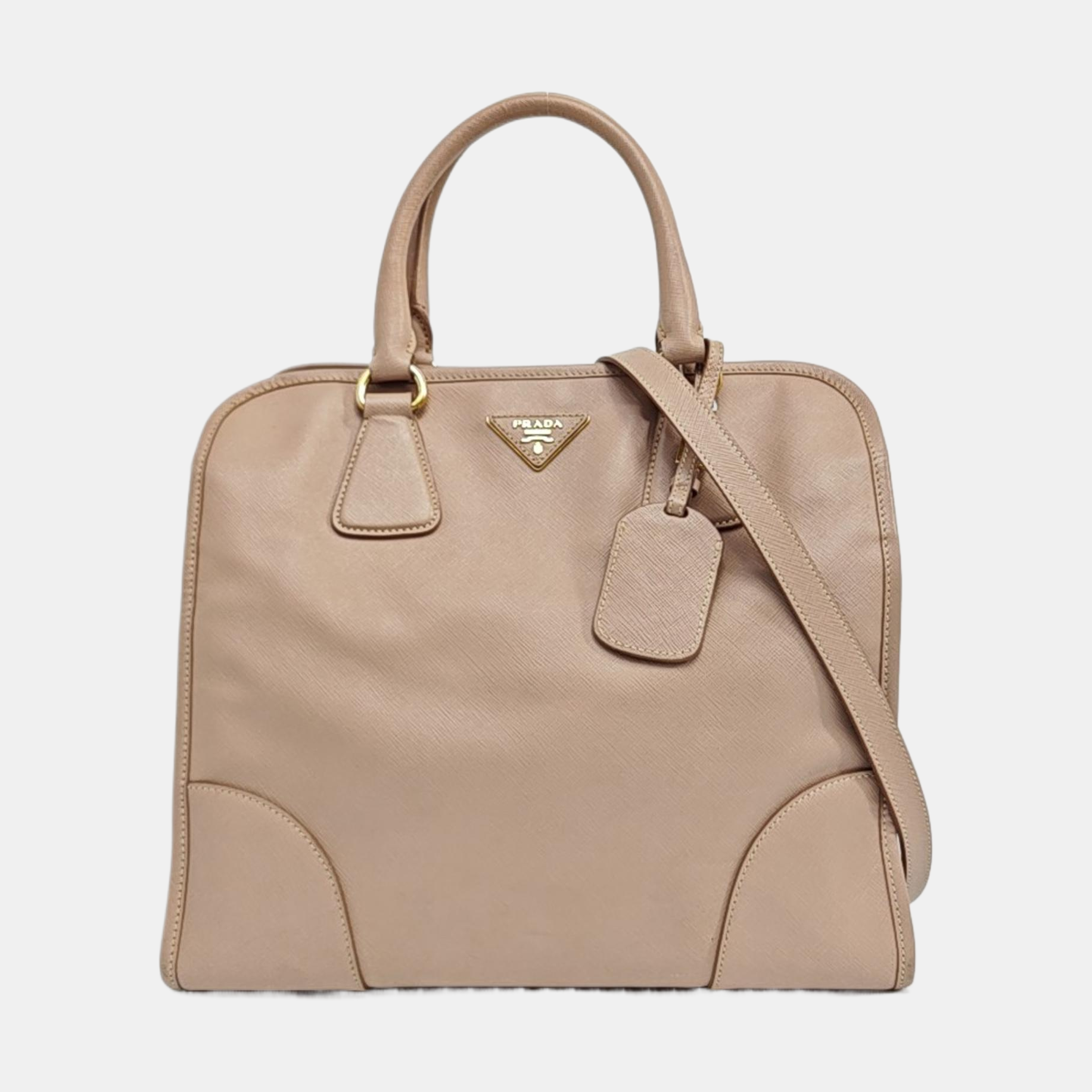 Calfskin Shoulder Bag Brown