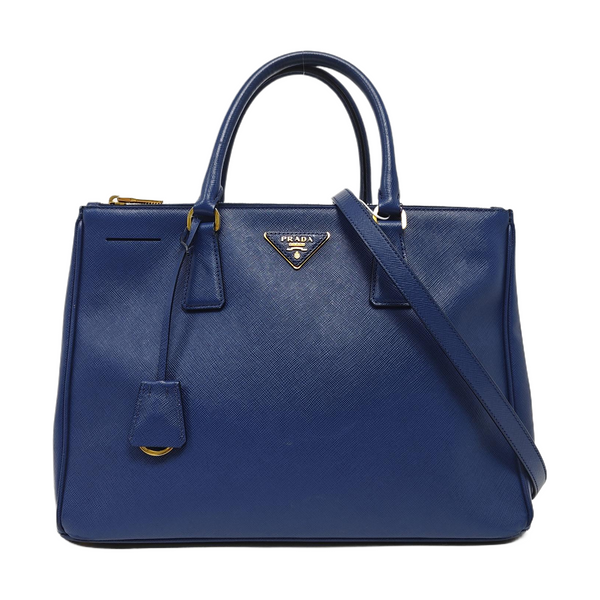Galleria Large Saffiano Calfskin Blue