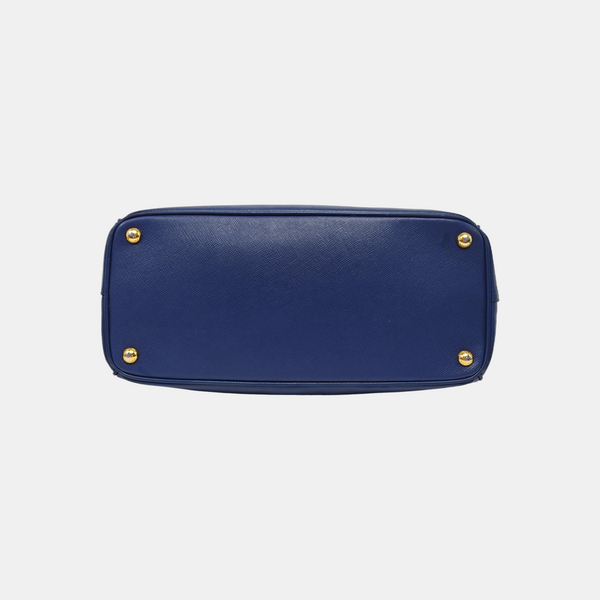 Galleria Large Saffiano Calfskin Blue