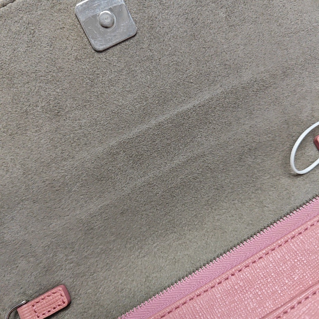Calfskin Shoulder Bag Pink