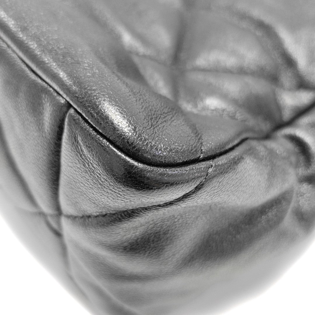 CHANEL 19 Large Quilted Lambskin Black