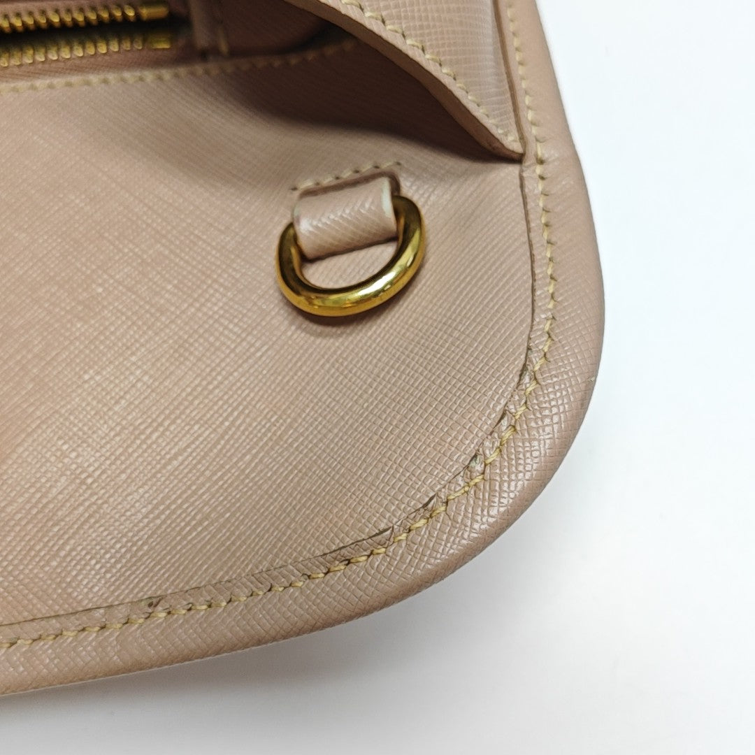 Calfskin Shoulder Bag Brown