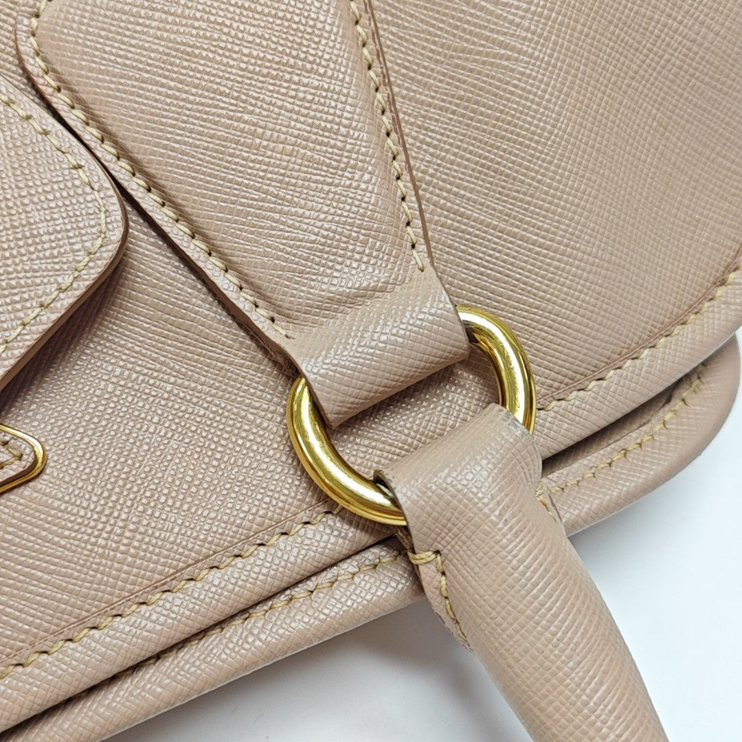 Calfskin Shoulder Bag Brown