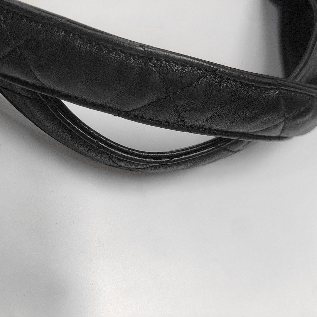 ICARE Extra Large Quilted Lambskin Black