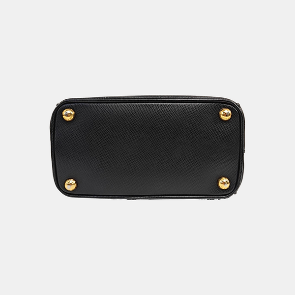 Galleria Super Mini Saffiano Calfskin Black