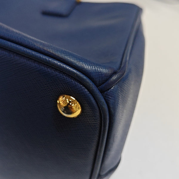Galleria Large Saffiano Calfskin Blue