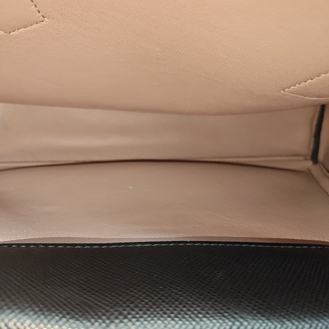 Double Saffiano Calfskin Black