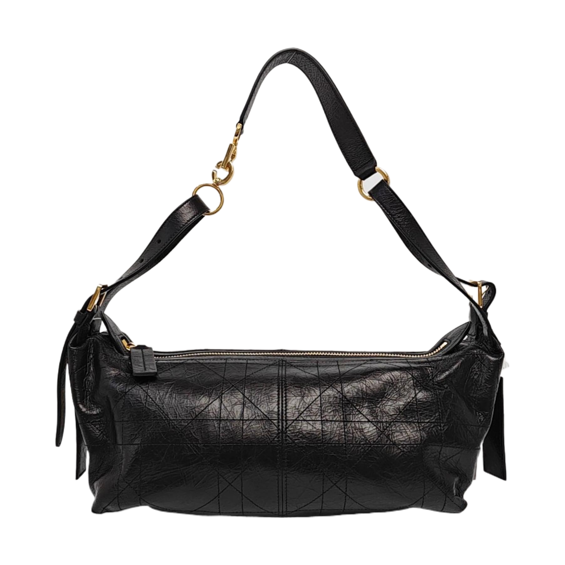 D-Journey Medium Cannage Calfskin Black