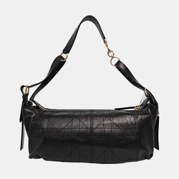 D-Journey Medium Cannage Calfskin Black