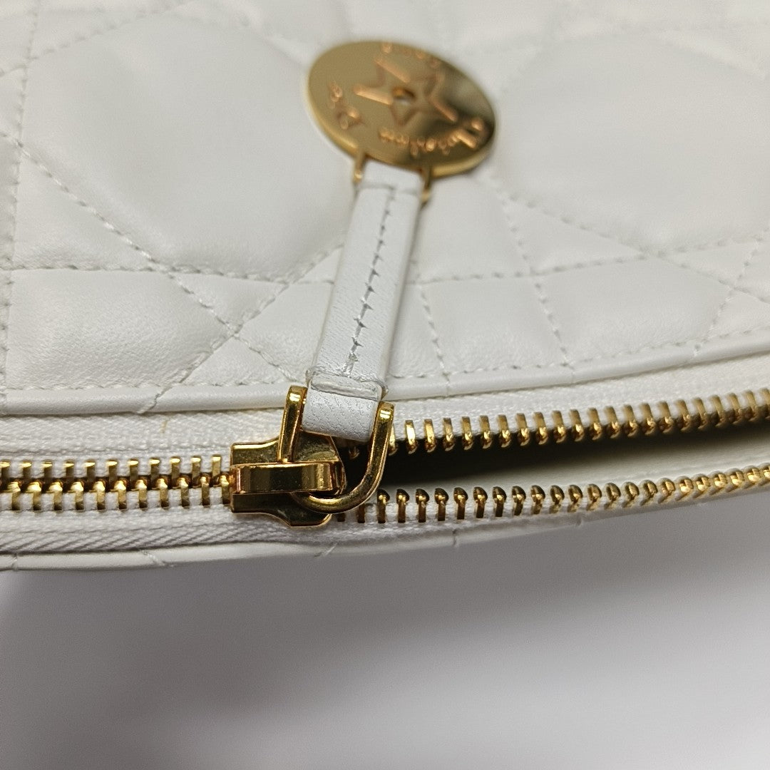 Diortravel Nomad Cannage Calfskin White