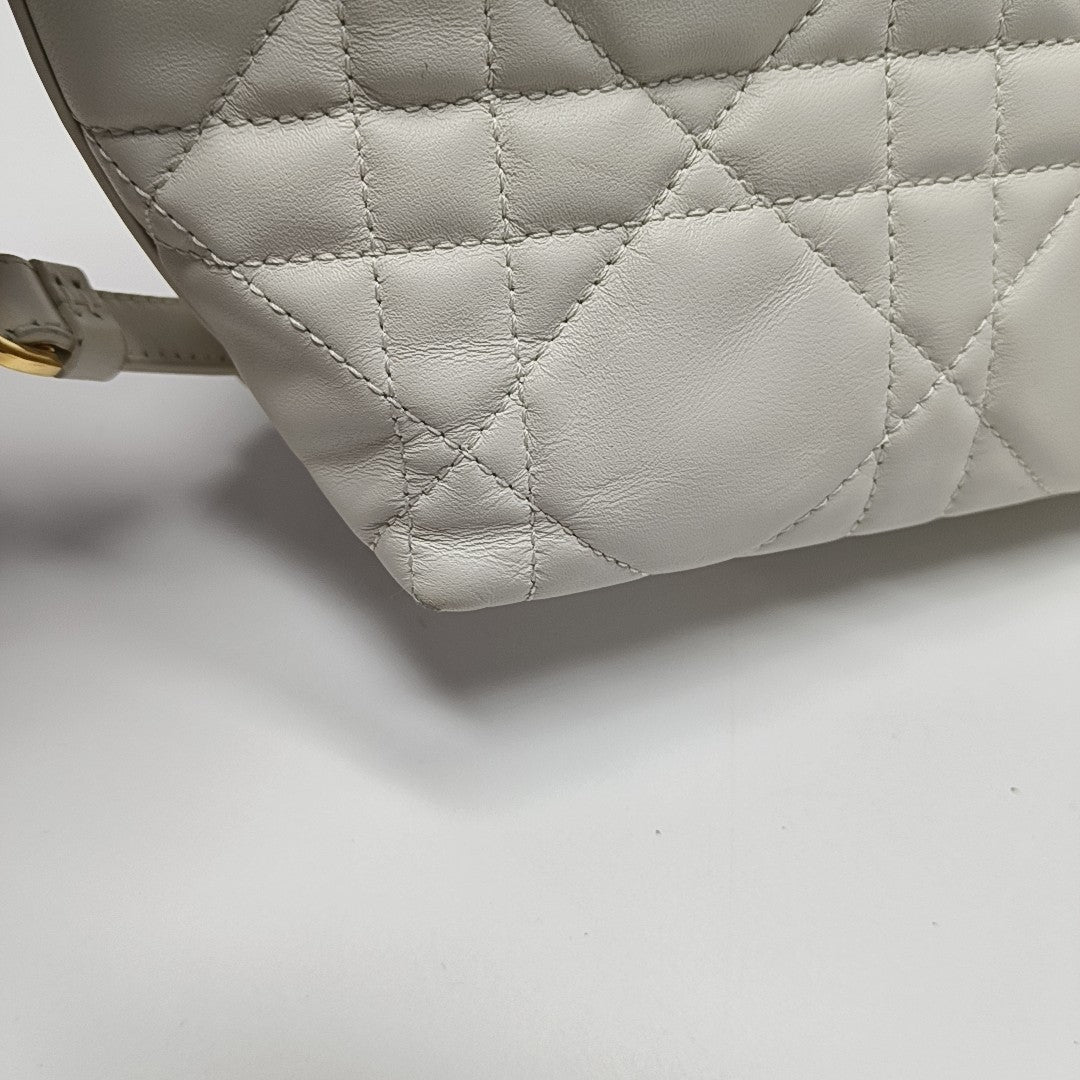 Diortravel Nomad Cannage Calfskin White