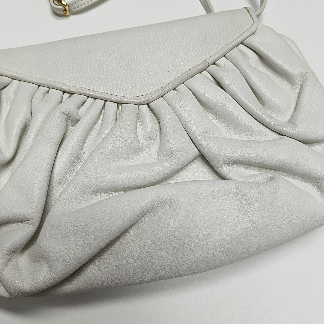 Calfskin Shoulder Bag White