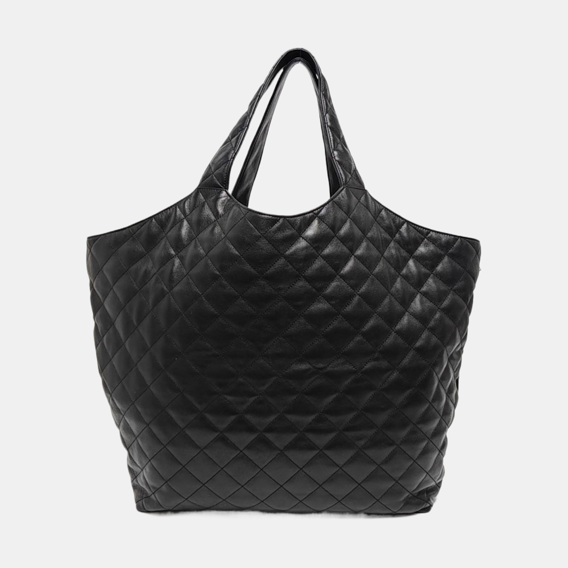 ICARE Extra Large Quilted Lambskin Black