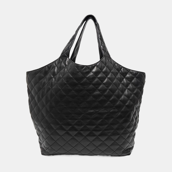 ICARE Extra Large Quilted Lambskin Black