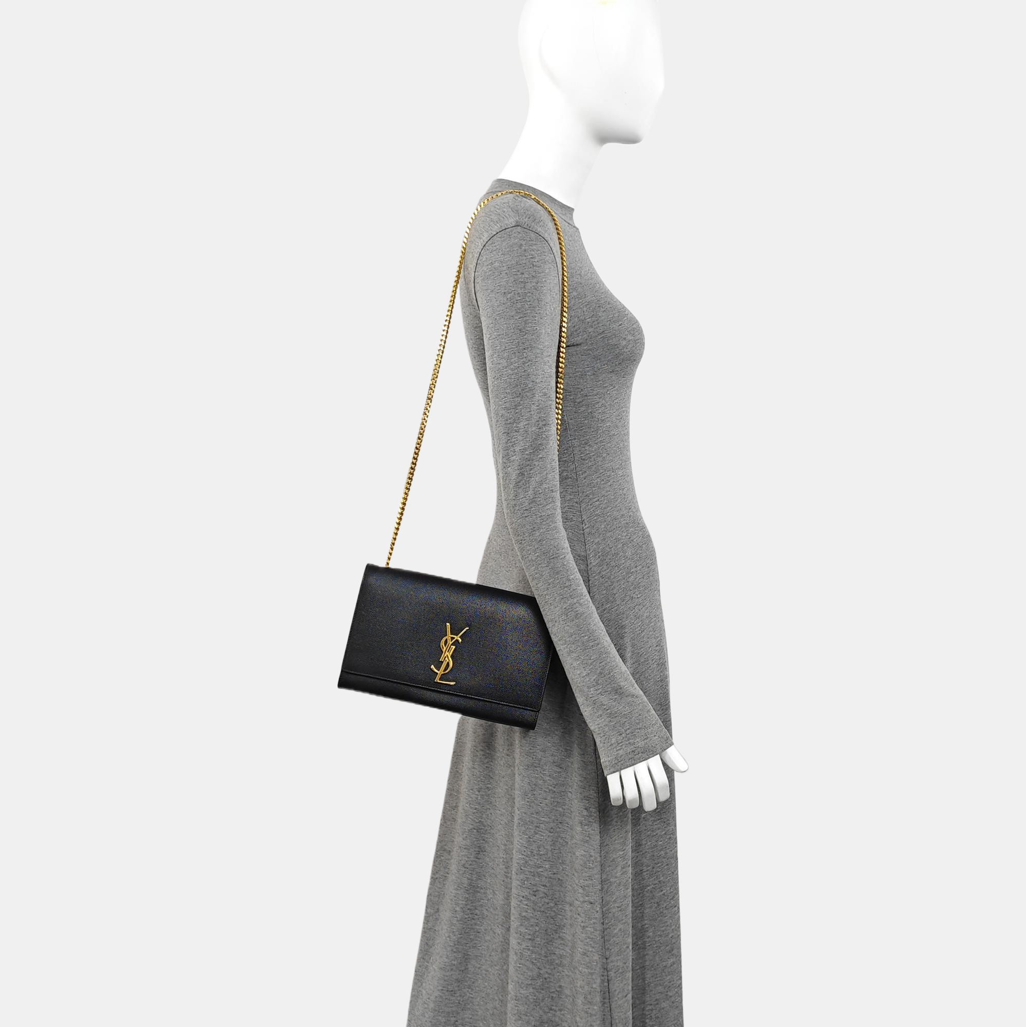 KATE Medium Calfskin Black